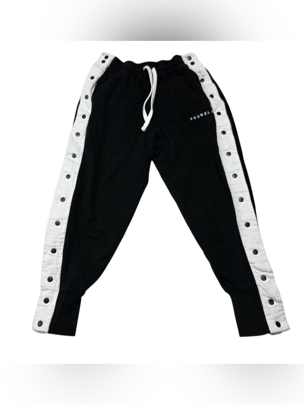 Youngla Black Joggers - Tear away - Medium